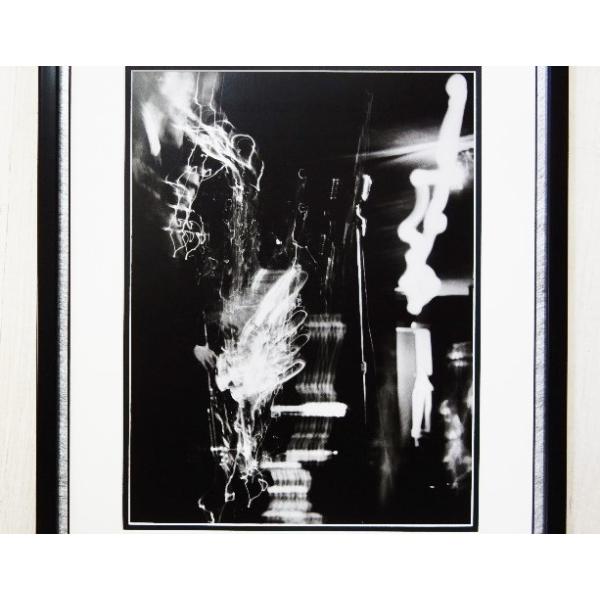 ●スタン・ゲッツ/抽象主義写真/アートピクチャーの額装品●Stan Getz/abstract photography/NY 1960●アートピクチャーサイズ（約32cmｘ25cm）●額/木製/ブラック/アクリル仕様　外枠寸法　約44cｍｘ...