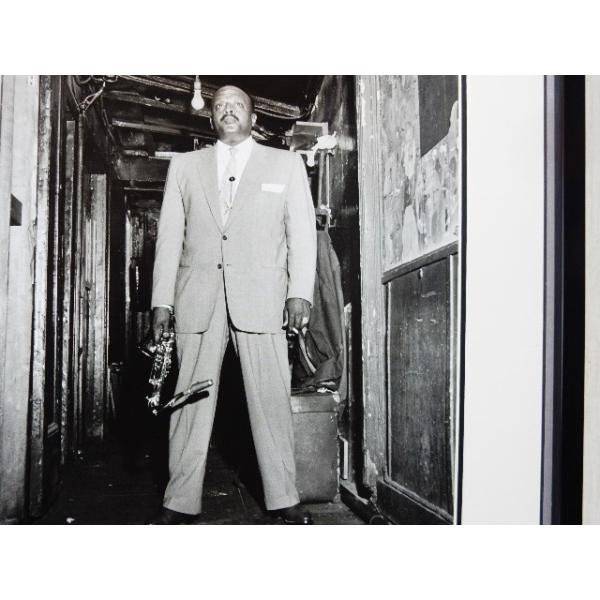 ●ベン・ウェブスター/1950 Club Live in New York/アート・ピクチャーの額装品●アートピクチャーサイズ（約31cmx23cm）●ダブルマット仕様●額/木製/ブラック/アクリル仕様　外枠寸法　約44cｍｘ37cｍ　専用...