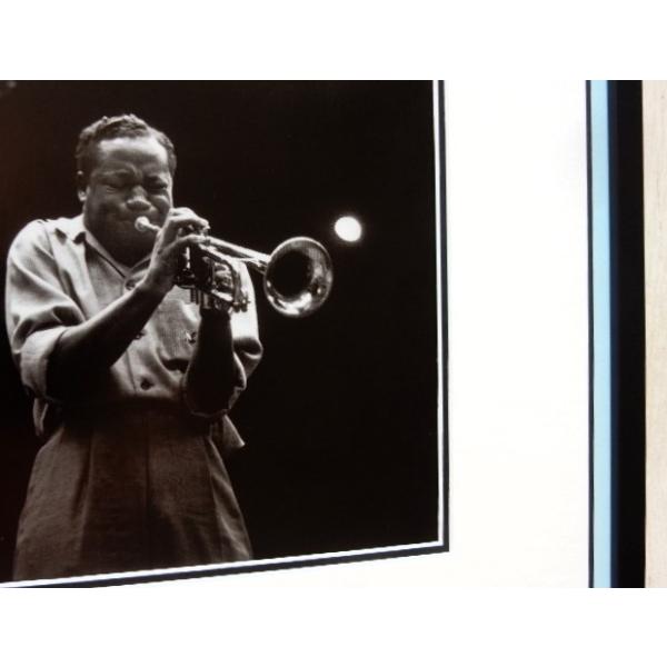 ●Clifford Brown/Hollywood, Los Angeles, 1954/アートピクチャーの額装品●アートピクチャーサイズ（約21mmx21cm）●額/木製/ブラック/アクリル仕様　外枠寸法　37cｍｘ37cｍ 専用箱、吊下...
