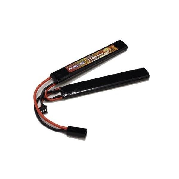 �y�����S���ꗥ270�~�zOPTION No.1/GB-0009M/BIG POWER LIPO 1100mAh 7.4V �T�h���p�b�N(�c20.5*��119*����5.5mm×2�{)