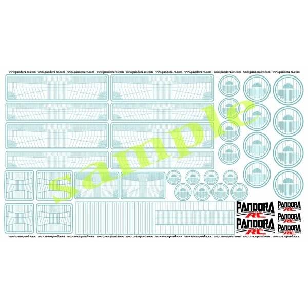 【送料全国一律270円】パンドラRC(Pandora RC)/VGP-604/3D　グラフィックデカール(ヘッドライト)