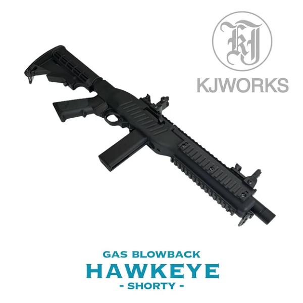 KJ WORKS HAWKEYE セミオート ガスブローバック ライフル <ショーティ