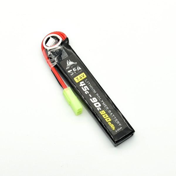 SFA 7.4V 900mAh 45C-90C ミニコネクター SA-B042M LiPoバッテリー