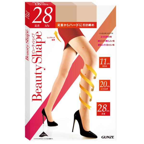 �O���[ �X�g�b�L���O �w�l GUNZE BeautyShape �r���[�e�B�V�F�C�v EA400