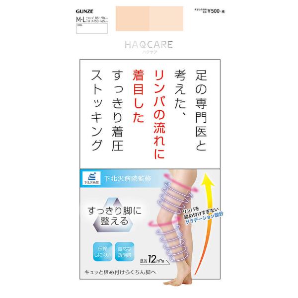 Sabrina市 Gunze グンゼ Haqcare ハクケア リンパの流れに着目したストッキング レディース Hc100 M L L Ll グンゼpaypayモール店 通販 Paypayモール