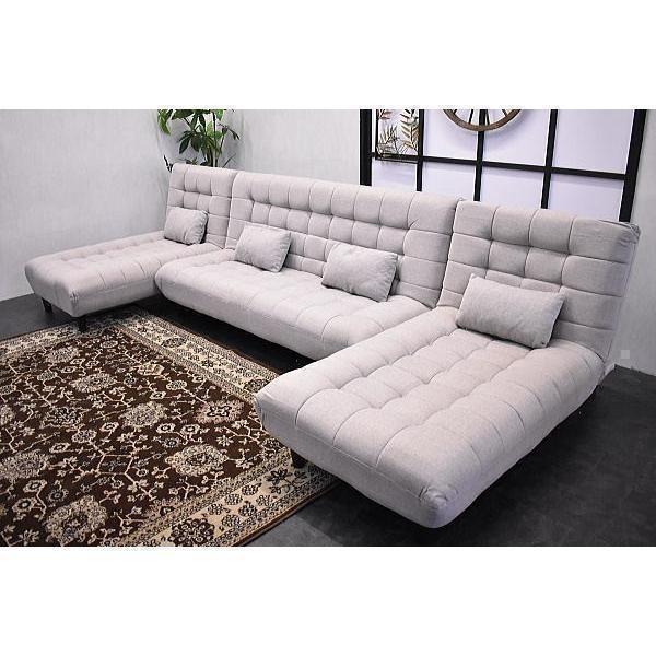 ソファ ソファー カウチ 3人掛け 北欧 北欧調 ファブリック 布製