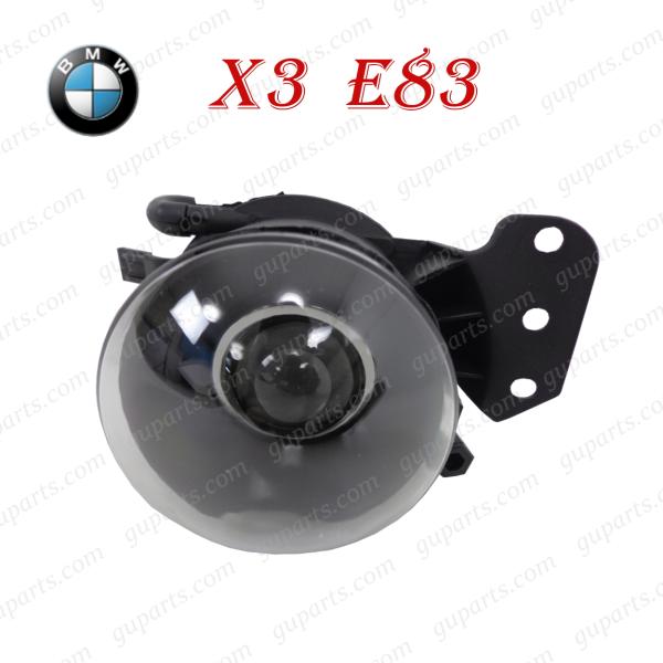 BMW X3 シリーズ E83 前期 2.5i 3.0i PA25 PA30 63176920703 左 フォグ ライト ランプ プロジェクター タイプ フロント バンパー ガラス