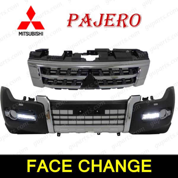 三菱（MITSUBISHI） パジェロ 前期 中期 → 後期 フロント バンパー