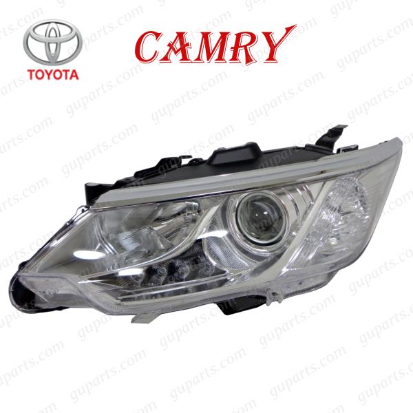 トヨタ カムリ AVV50 ハイブリッド H26.9〜H29.7 後期 左 ヘッド ライト ランプ HID LED 81185-33A11 左側通行用  日本光軸