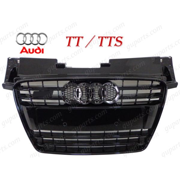 アウディ TT TTS クーペ 8J フロント バンパー ラジエーター グリル ブラック カスタム 8JCESF 8JCDA 8JCCZF 8JCES 8JBU