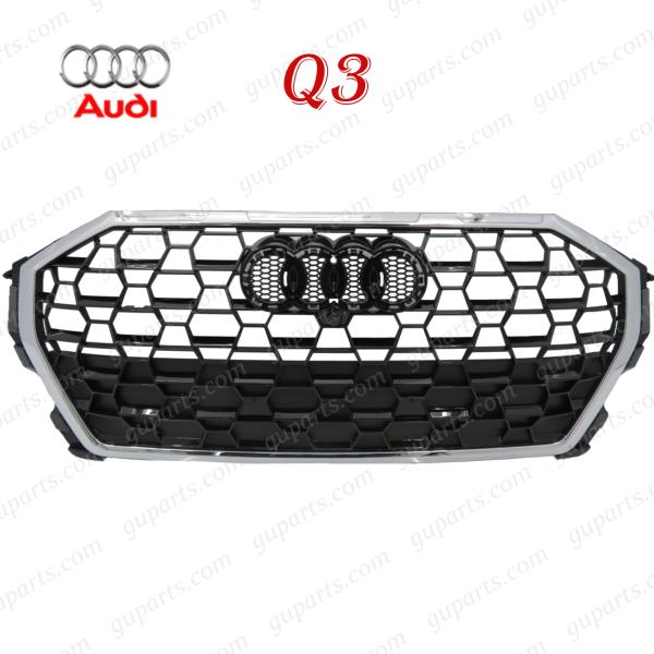 アウディ Q3 F3 系 → RSQ3 ルック フロント バンパー ハニカム メッシュ ラジエーター グリル AUDI Q3 スポーツバック 2020〜  F3