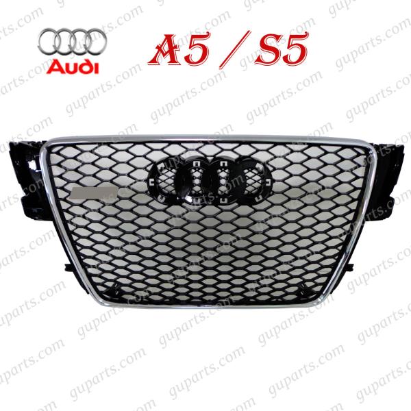 アウディ A5 8T系前期 RS5　グリル guparts_ad040-gri-rs5-h