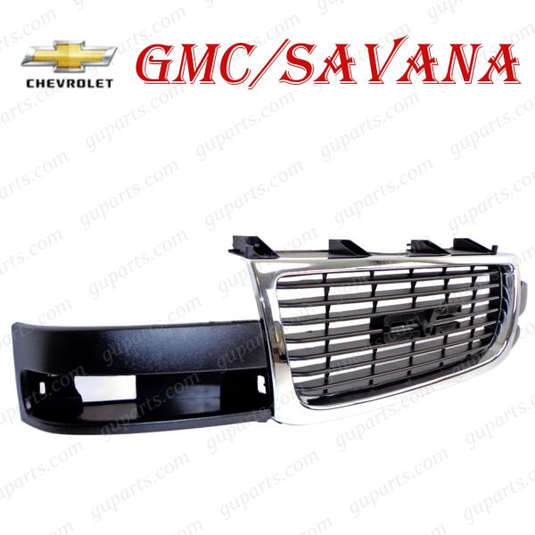 シボレー（CHEVROLET） GMC サバナ 2003〜 クローム バンパー グリル