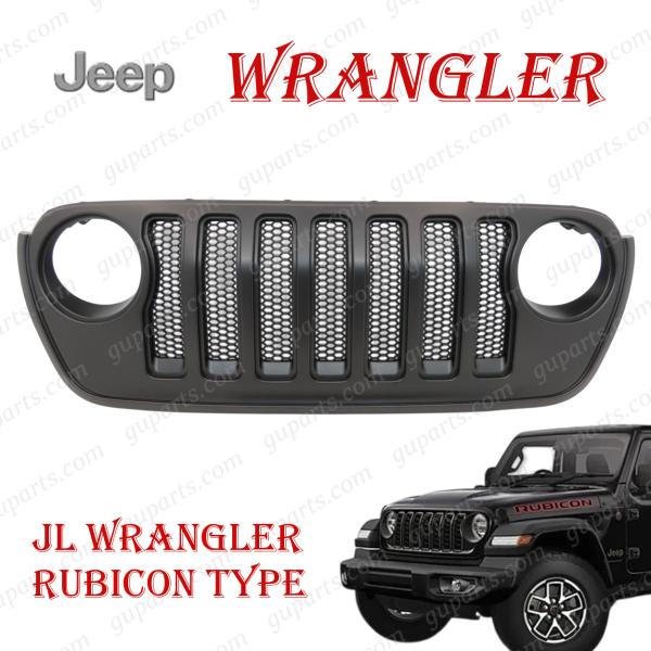 【美品】JL ラングラー ルビコン純正 グリル 黒 2022年モデル Jeep（ジープ） ラングラー JL 2018〜2023 JL36S JL20L JL36L ルビコン