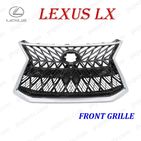 トヨタ レクサス LX 570 フロント バンパー ラジエーター グリル ブラック メッキ カスタム エアロ パーツ ボディ キット スピンドル #