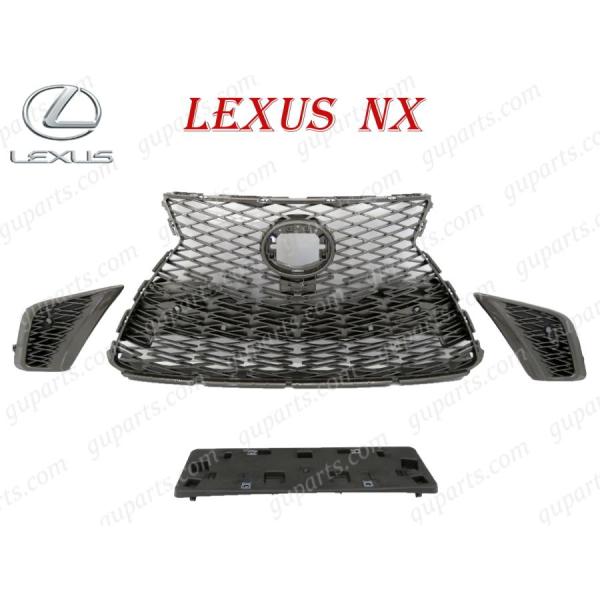 LEXUS グリル ガーニッシュ左右 ３点セット レクサス（LEXUS） NX300 NX300h 後期 Fスポーツ タイプ スピンドル