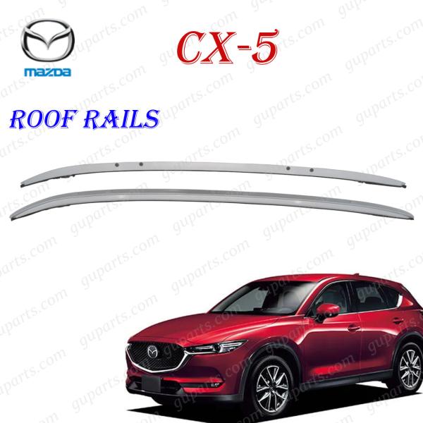 MAZDA CX-5 KF系 H29.2〜 KFEP KF2P KF5P ルーフレール アルミ 左右 シルバー ルーフキャリア CX5