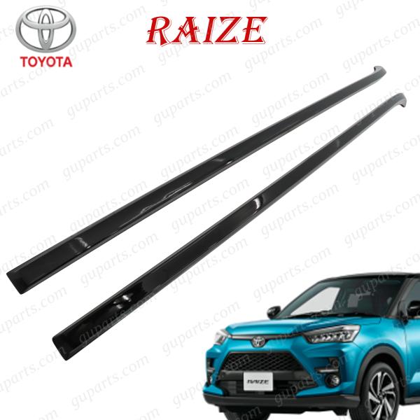 トヨタ ライズ A200A A210A A201A A202A ルーフレール ブラック セット スポイラー ルーフ バー 令和1年10月〜
