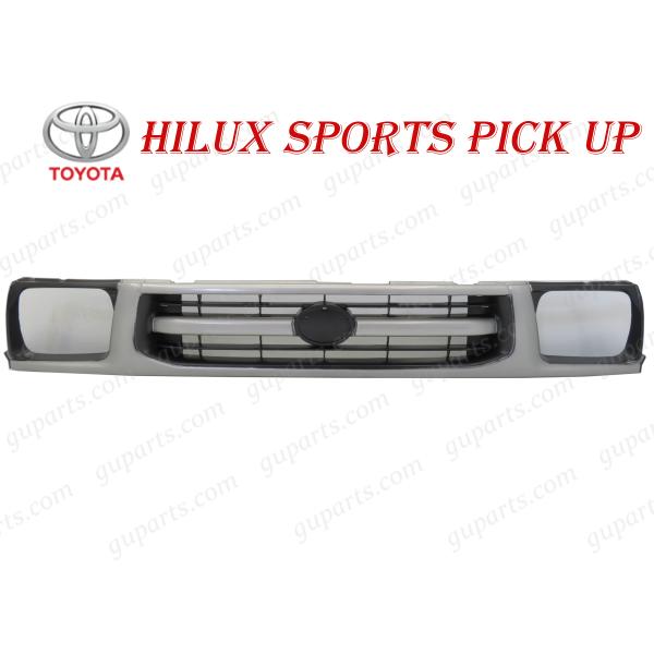 ハイラックス トヨタ H9〜H16 フロント ラジエーター グリル シルバー