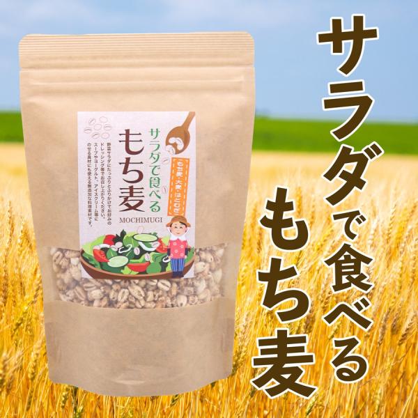 サラダで食べる もち麦 国産 もちむぎ 大麦 ハトムギ 食物繊維 雑穀 添加物不使用 パフ ポン グラノーラ 朝食 料理素材 菓子材料 ダイエット