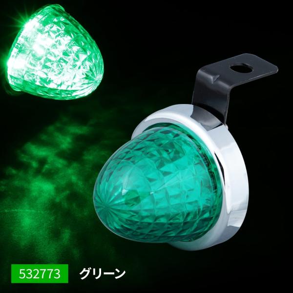 パ*ン様 デコトラ　 ジェットイノウエ　緑　角マーカーランプ パ*ン様 デコトラ ジェットイノウエ 緑 角マーカーランプ - メルカリ