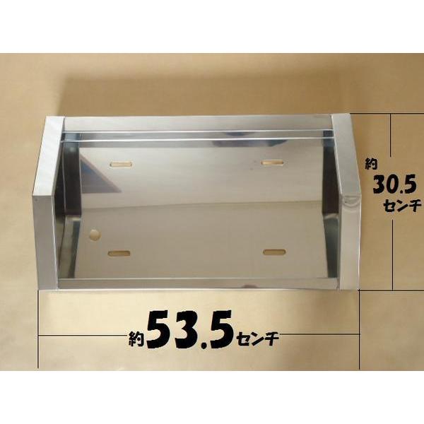 大型 10t とんがり ナンバー枠 ステンレス ナンバーフレーム