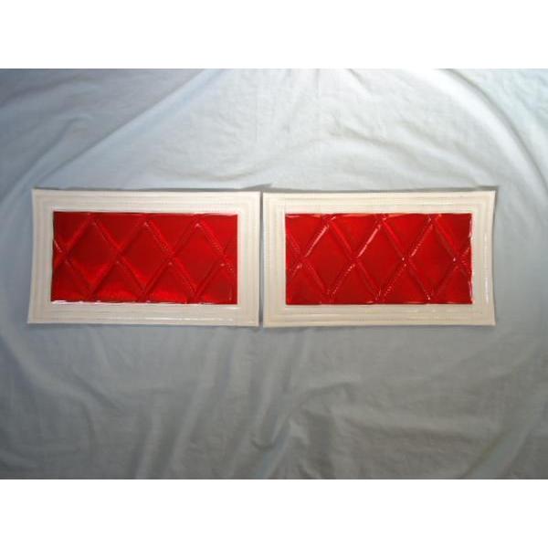 トラック 泥除け 赤白 デコトラ 大型