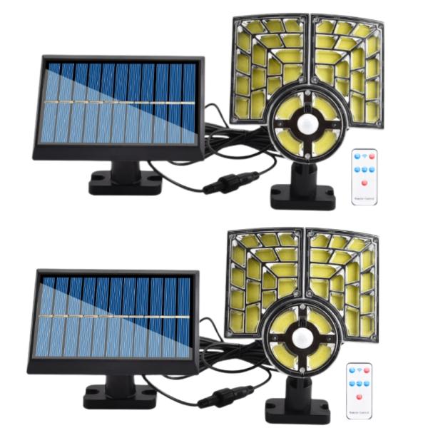 ２個太陽光発電式ソーラーライト&amp;電気代不要。 エネルギー転換装置を使用し、太陽光の転効率を18%に達し、日の当たるところに置いて、ソーラーパネルで自動的に充電できます。【夜間自動点灯&amp;消灯】センサーライトので、夜になると、約...
