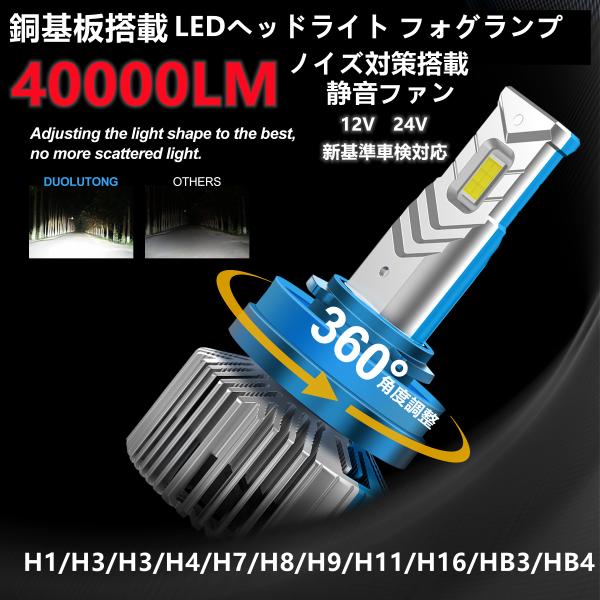 LEDヘッドライト フォグランプ  新基準車検対応 H4/H1/H3/H7/H8/H9/H10/H11/H16/HB3/HB4/D1/D2/D3/D4　6000ｋ〜6500K 白 ホワイト 爆光