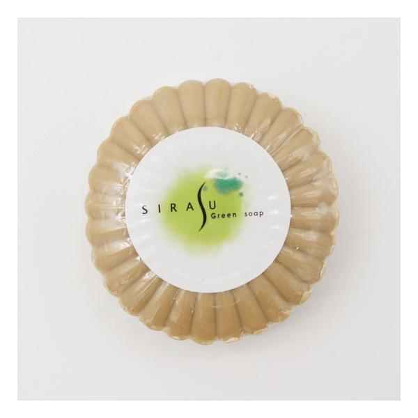 シラスソープグリーン至白 30g×3 国産 石鹸 洗顔 乾燥肌 火山灰 吉田シラス 石けん スキンケア 肌ケア コスメ