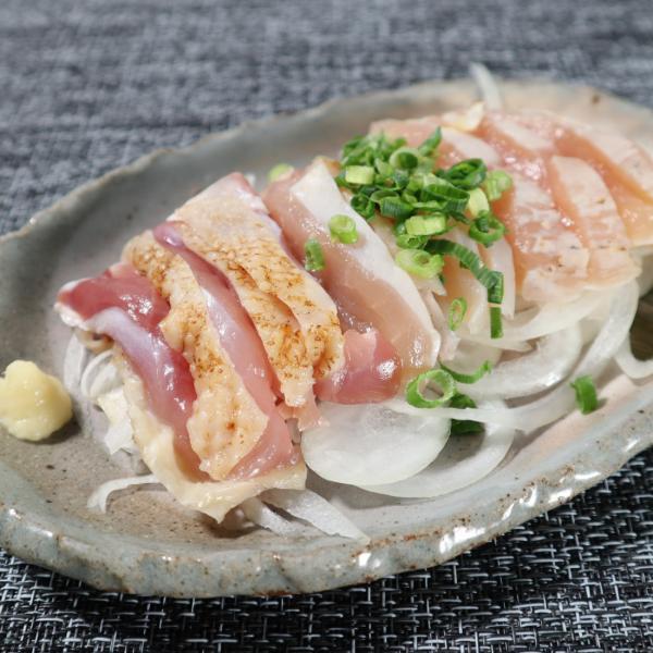 醤油のいらない さつま若しゃも 鶏さし バラエティーセット カット済み とり刺し セット おつまみ 刺身 鳥刺し