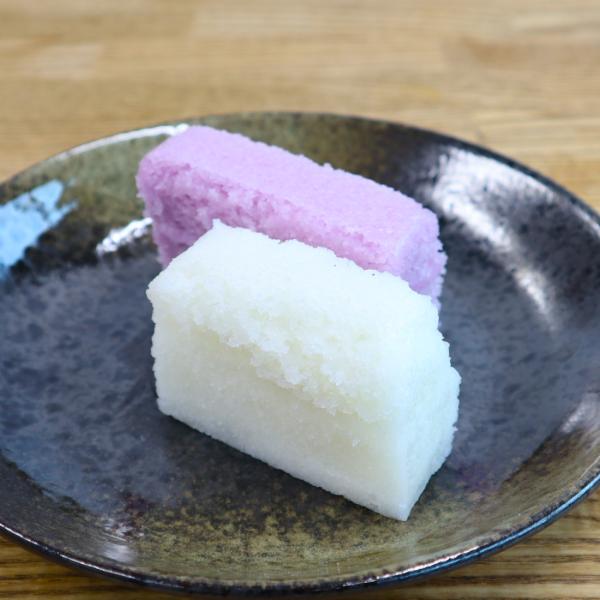 津曲食品 紅白 板かるかん 2本セット白1本 紫芋1本セット 和菓子