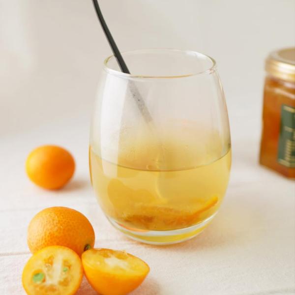 完熟金柑使用 お茶３個セット 清木場果樹園 お茶 生姜 柚 ジャム 金柑 柑橘