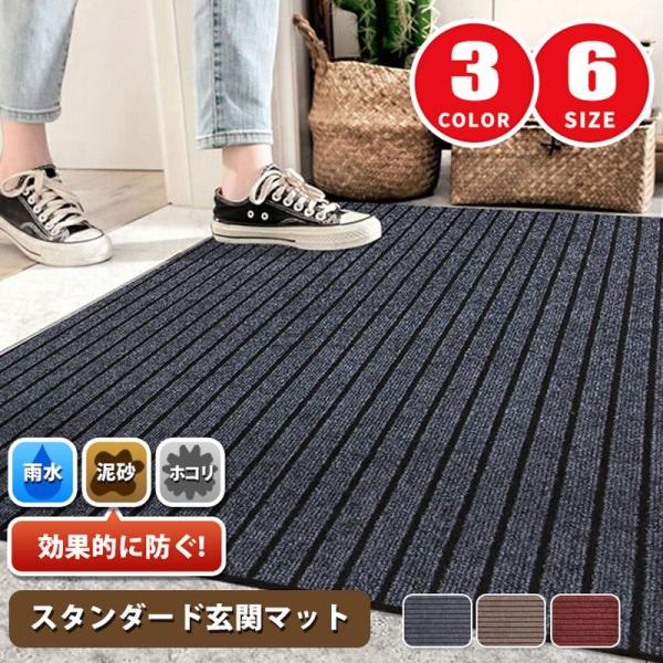玄関マット 屋外 室内 ドアマット 泥落とし 風水 大判 ラグ ラグマット 泥除け 吸水 玄関 汚れ防止 洗える 滑り止め付き 足ふきマット