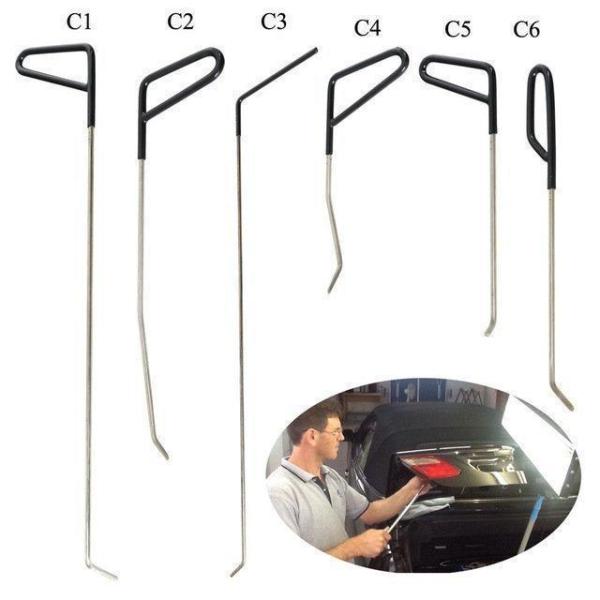 自動車へこみ修理ツールキット 凹み リムーバー 板金 リペア PDR Pods Tools ロッド無塗装 デントツール