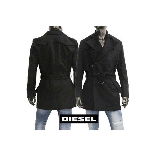 ディーゼル Diesel メンズ アウター ジャケット コート 袖口ロゴタグ シンプルデザインショート丈トレンチコート ブラック 00cner 00evj 900 R400 07 ガッツブランドショップ 通販 Yahoo ショッピング