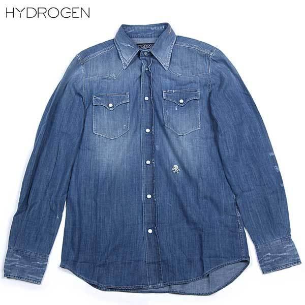 ハイドロゲン HYDROGEN メンズ トップス シャツ 長袖 ヴィンテージ加工