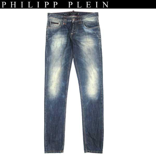 フィリッププレイン Philipp Plein メンズ ボトムス デニムパンツ ジーンズ バックポケットロゴプレート付きストレートデニムパンツ 色違いあり Hm 08bb 36 ガッツブランドショップ 通販 Yahoo ショッピング