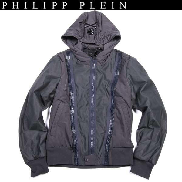 スノーブルー PHILIPP PLEIN フィリッププレイン ナイロンジャケット