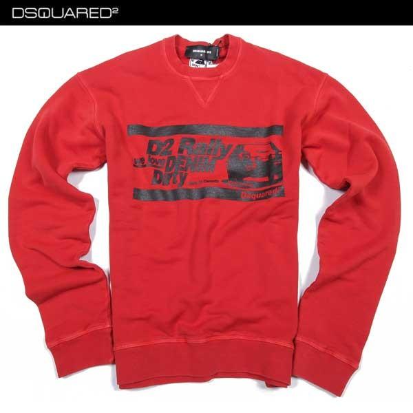 ディースクエアード Dsquared2 メンズ トップス スウェット トレーナー ロゴ 前vガゼット マルチプリント付スウェット 赤 R 15a 048 ガッツブランドショップ 通販 Yahoo ショッピング