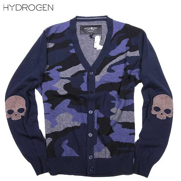 ハイドロゲン Hydrogen メンズ トップス 長袖 カーディガン カモ柄スカル入りカシミヤウールカーディガン 紺 グレー 色違い 黒 グレー あり 978 15a 15 ガッツブランドショップ 通販 Yahoo ショッピング