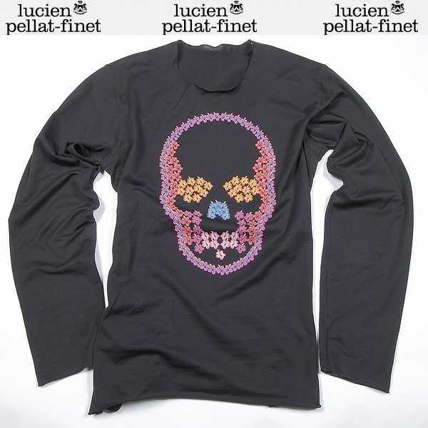 ルシアンペラフィネ lucien pellat-finet メンズ トップス ロンT 長袖 ロゴ ハイビスカススカルロゴプリント付ロングTシャツ EVH1816 BLACK 61S (R100440) ルシアンペラフィネ lucien pellat-finet メンズ トップス ロンT 長袖 ロゴ ハイビスカススカルロゴプリント付ロングTシャツ EVH1816 BLACK 61S (R100440)