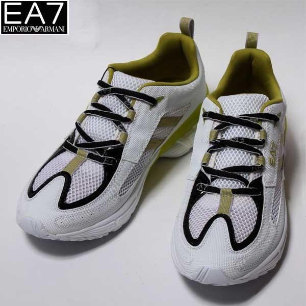 エンポリオアルマーニ EMPORIO ARMANI メンズ 靴 スニーカー EA7ロゴ付メッシュスニーカー 白 275133 0S299 15110  10S (R32800)