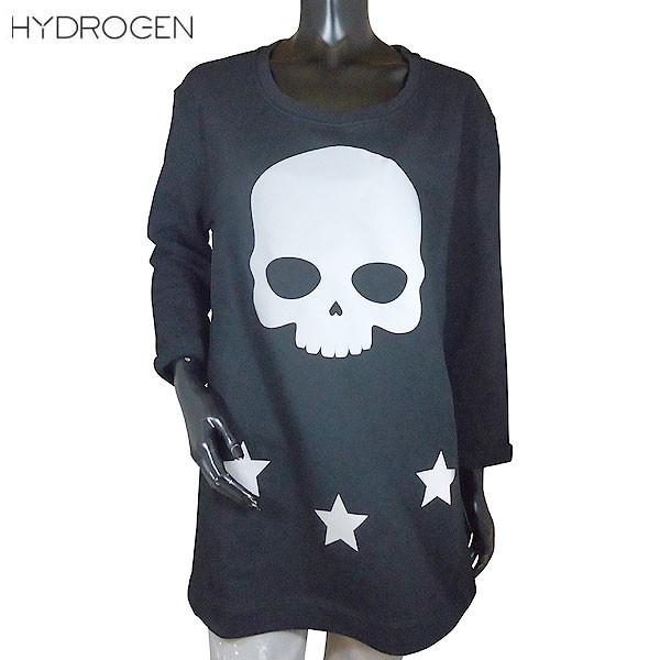 ハイドロゲン Hydrogen レディース スウェット トレーナー トップス 七分袖 スカルロゴ 数字 星入り七分袖スウェット ブラック 色違いあり 1610 007 71s 19 ガッツブランドショップ 通販 Yahoo ショッピング