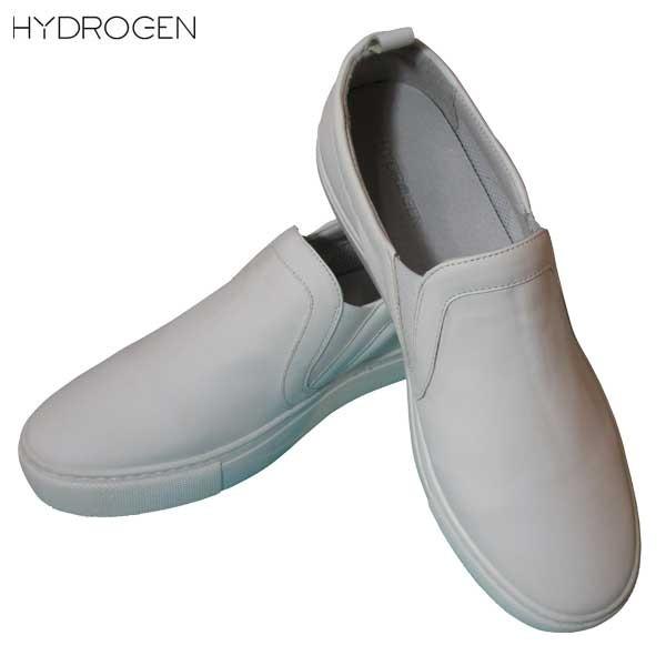 ハイドロゲン HYDROGEN メンズ スリッポン スニーカー 靴 バック部分スカルスタッズロゴ入りスリッポン ホワイト 色違いも有り 203950  001 71S