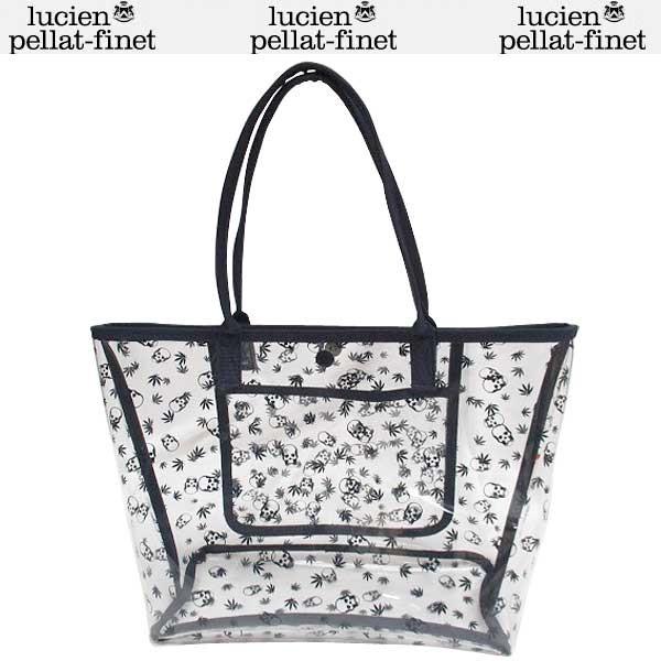 ルシアン ペラフィネ lucien pellat-finet レディース 鞄 バッグ トートバッグ ロゴ ユニセックス可  総柄スカル/ヘンプモノグラムロゴ付PVCバッグ (R31320)
