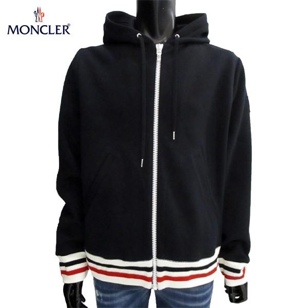 モンクレール Moncler メンズ トップス パーカー フーディ ロゴ 裾ボーダーライン バック アーム部分ロゴ入りジップアップパーカー ネイビー R 81s 01 ガッツブランドショップ 通販 Yahoo ショッピング