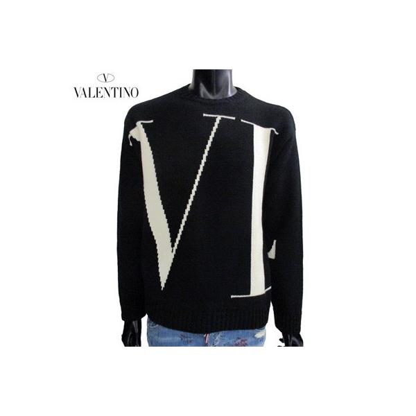 ヴァレンティノ VALENTINO メンズ トップス ニット セーター ロゴ カシミア100%・VLTNビックロゴ付クルーネックニット バレンティノ  ヴァレンチノ (R178000)