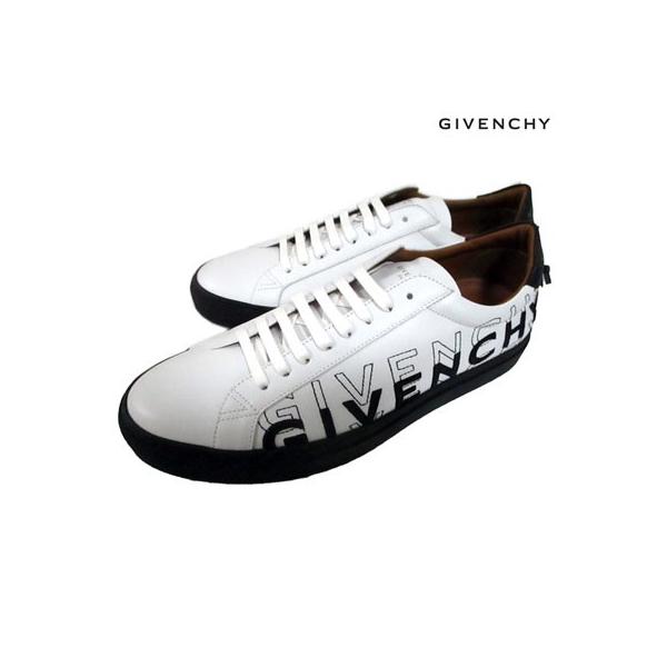 ジバンシー GIVENCHY メンズ 靴 スニーカー ローカットスニーカー ロゴ ボディー2重GIVENCHYロゴ刺繍入りローカットスニーカー ホワイト  (R95000) 91A :190830-025:ガッツブランドショップ 通販 