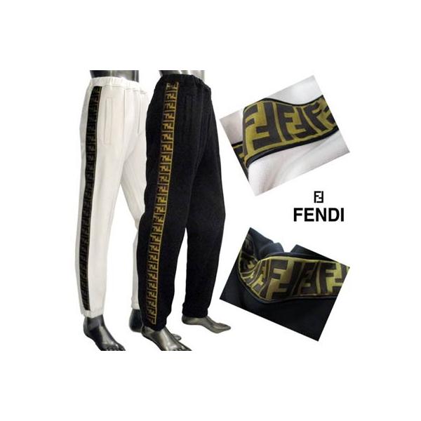 フェンディ FENDI メンズ パンツ ボトムス ジョガーパンツ ロゴ 2color サイドFFズッカ柄ライン入りジョガーパンツ 白/黒 (157300) 91A フェンディ FENDI メンズ パンツ ボトムス ジョガーパンツ ロゴ 2color サイドFFズッカ柄ライン入りジョガーパンツ 白/黒 (157300) 91A